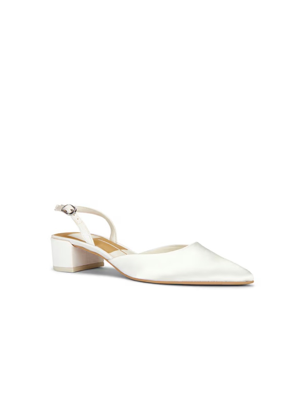 Dolce Vita Carel Heels White Pointed Slingback